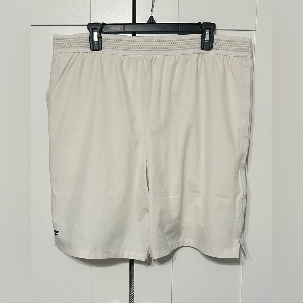 Fabletics Men's Light Cream Athletic Shorts